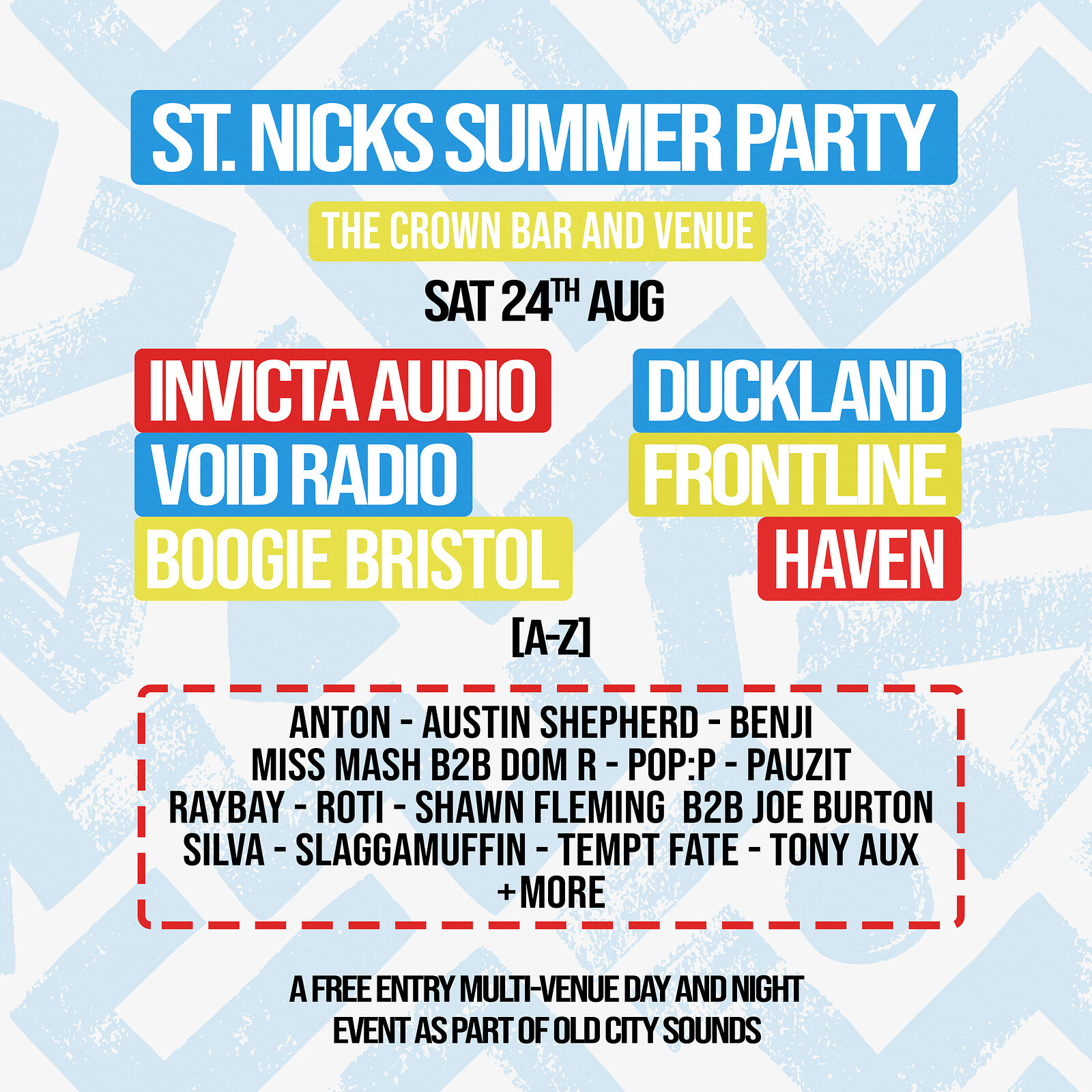 St. Nicks Summer Party: Day and Night at The Crown