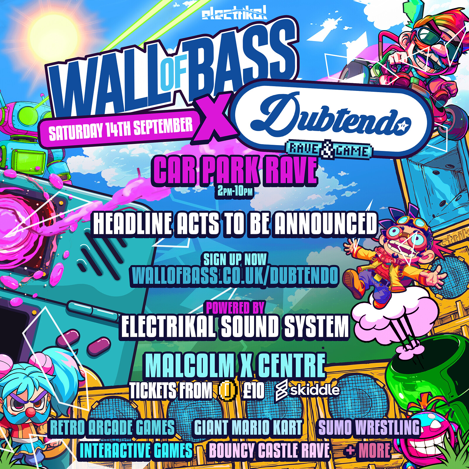 Dubtendo Day Party - TICKETS ON SKIDDLE at Malcolm X Community Centre