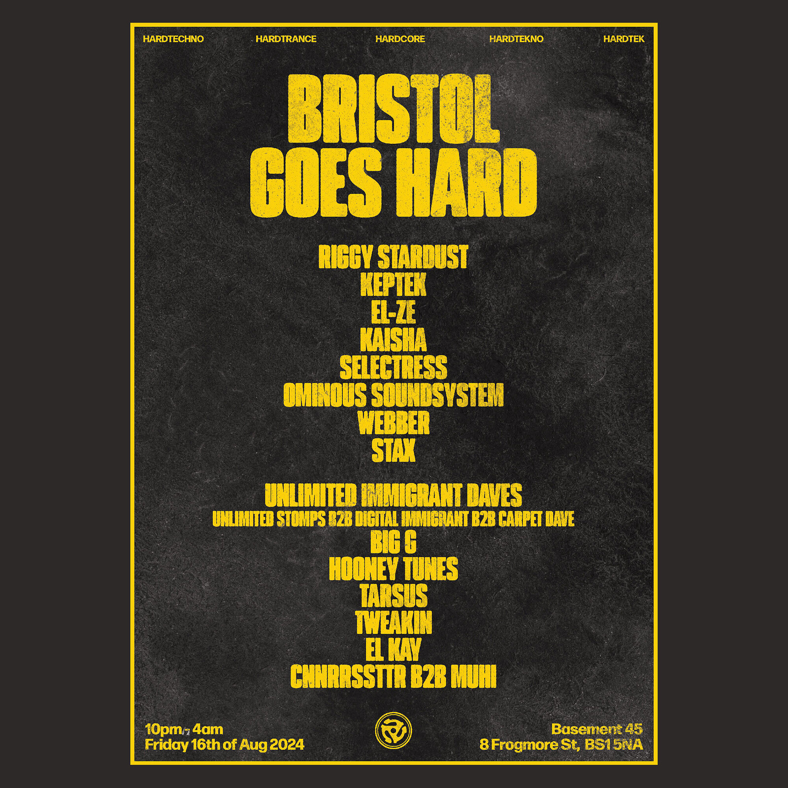 BRISTOL GOES HARD #2 at Basement 45