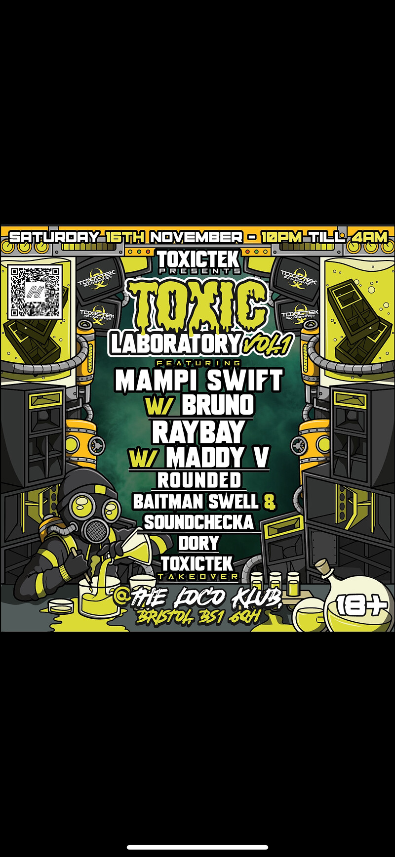 TOXICTEK PRESENTS: TOXIC LABORATORY VOL. 1 at Loco Klub