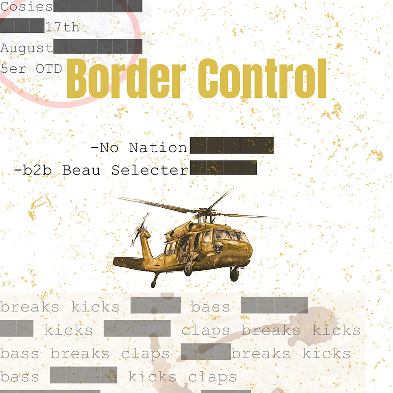 BORDERCONTROL at Cosies
