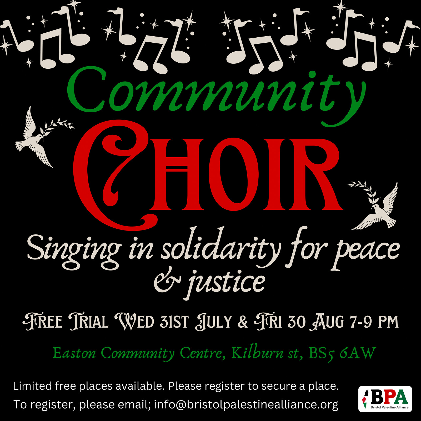 BPA Choir at Easton Community Centre