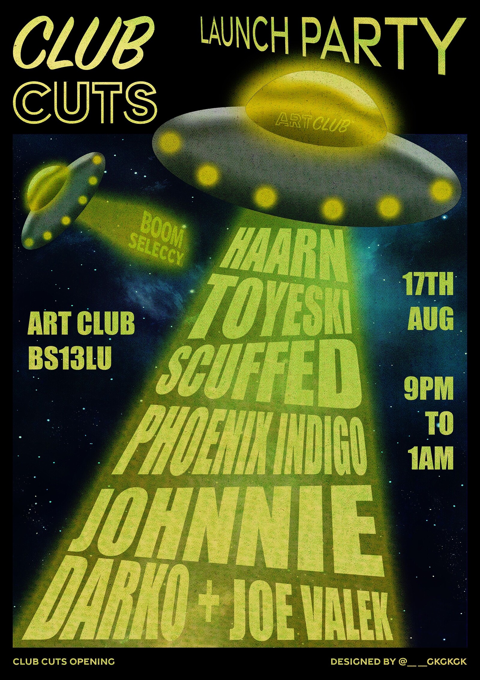 CLUB CLUTS LAUNCH PARTY w/ JOHNNIE DARKO at Art Club
