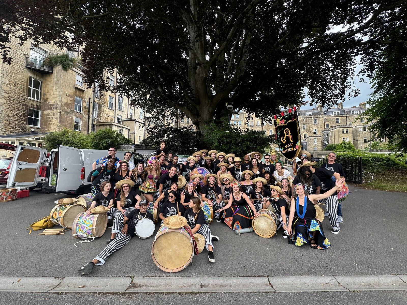 Afon Sistema - Maracatu Drumming Workshop at Mivart Street Studios