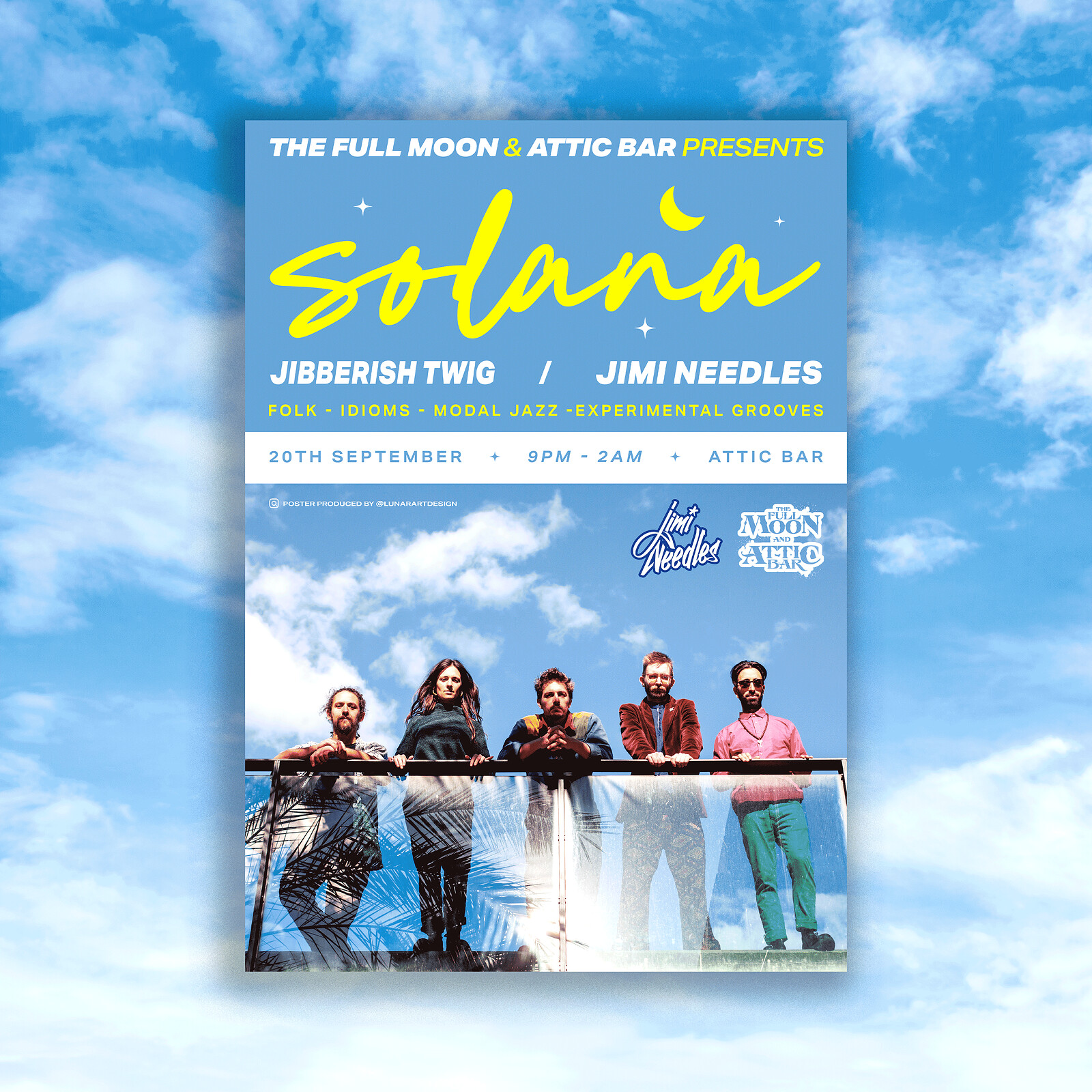 Solana + Support | Attic Bar at The Full Moon & Attic Bar