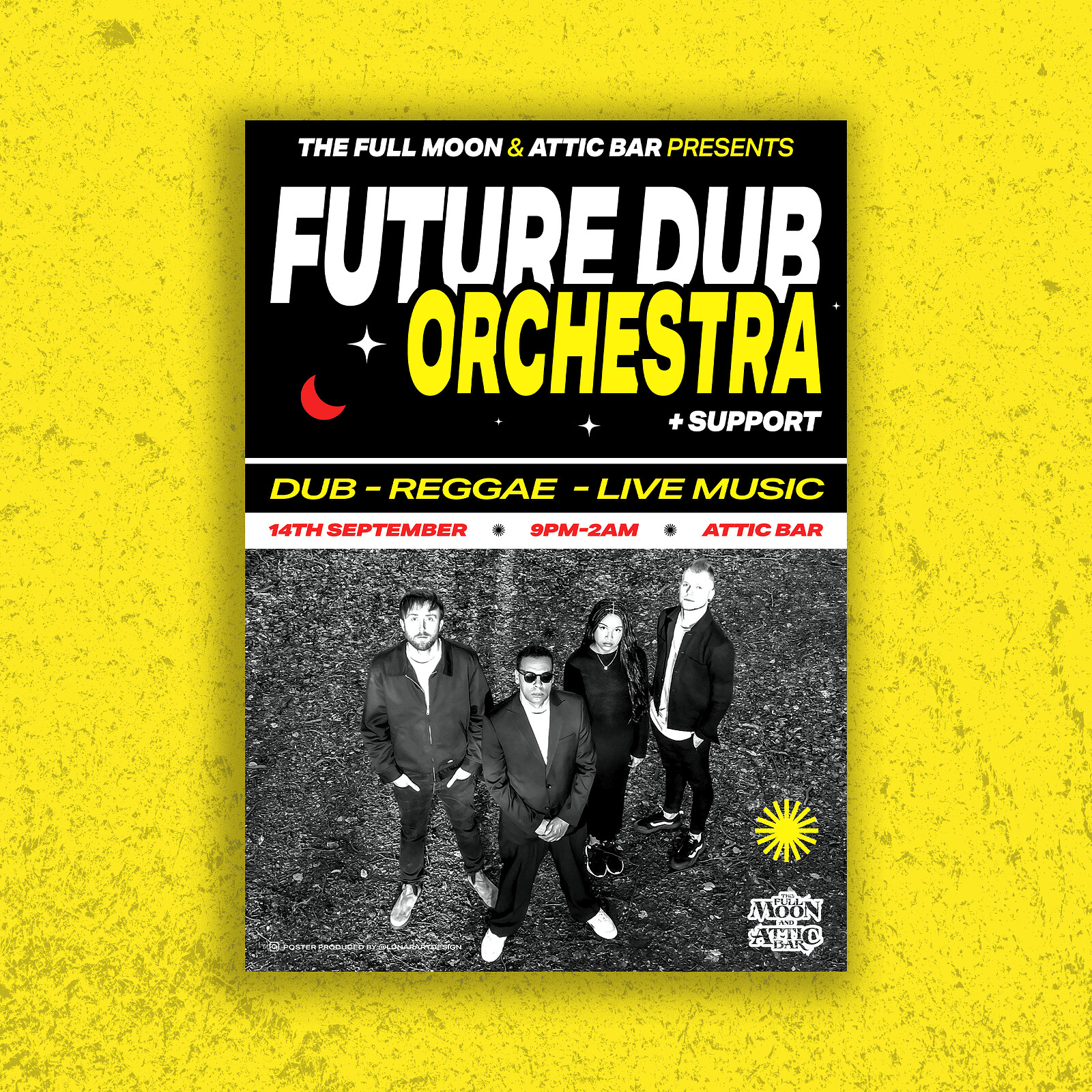 Future Dub Orchestra + Support at The Full Moon & Attic Bar