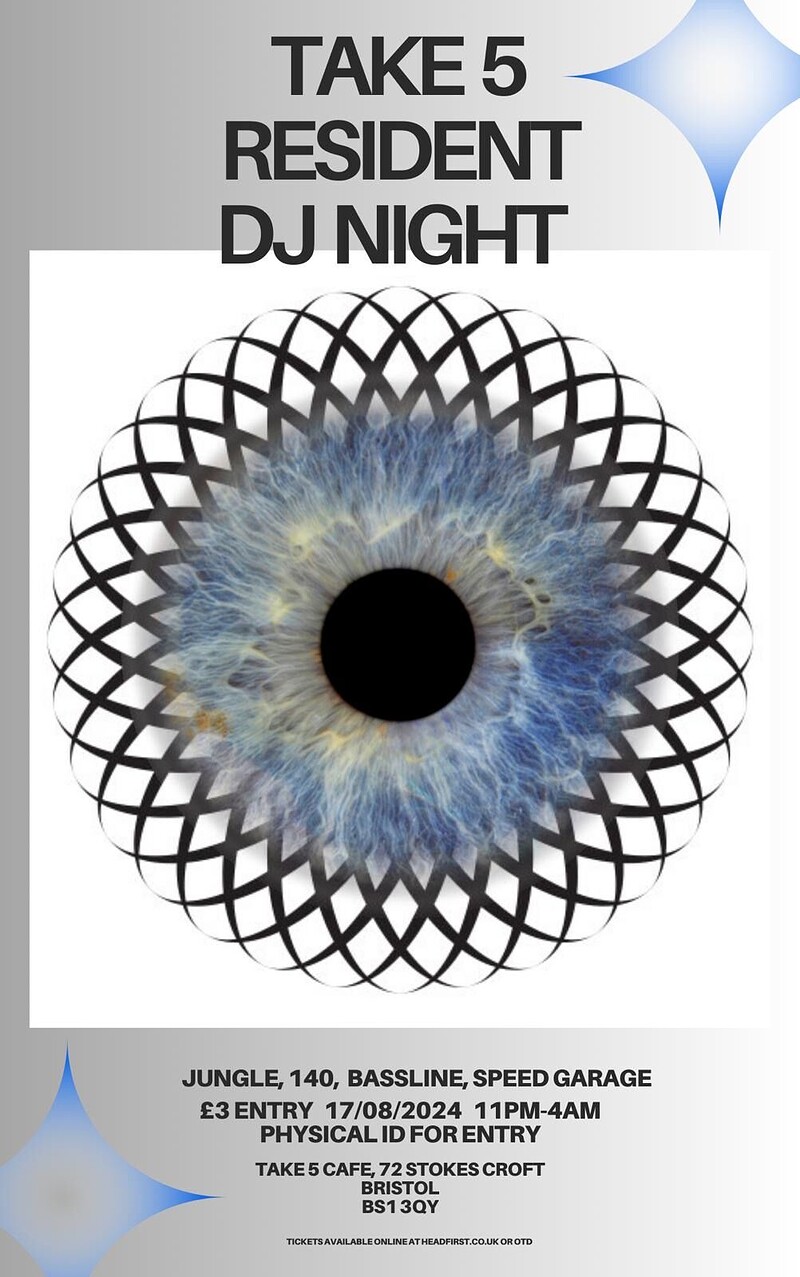 RESIDENT DJ NIGHT at Take Five Cafe