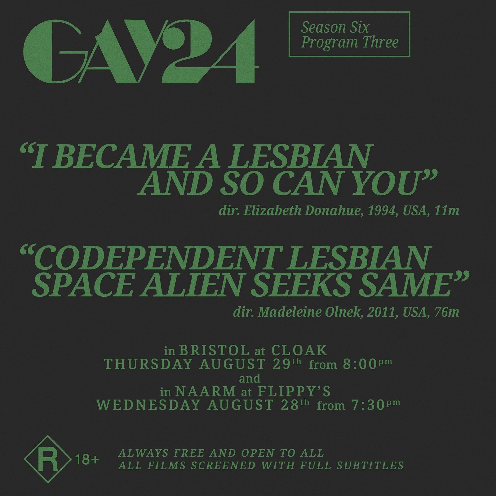 GAY24: Codependent Lesbian Space Alien Seeks Same at Cloak