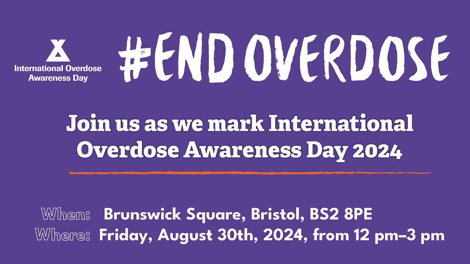 International Overdose Awareness Day 2024 at Brunswick Square