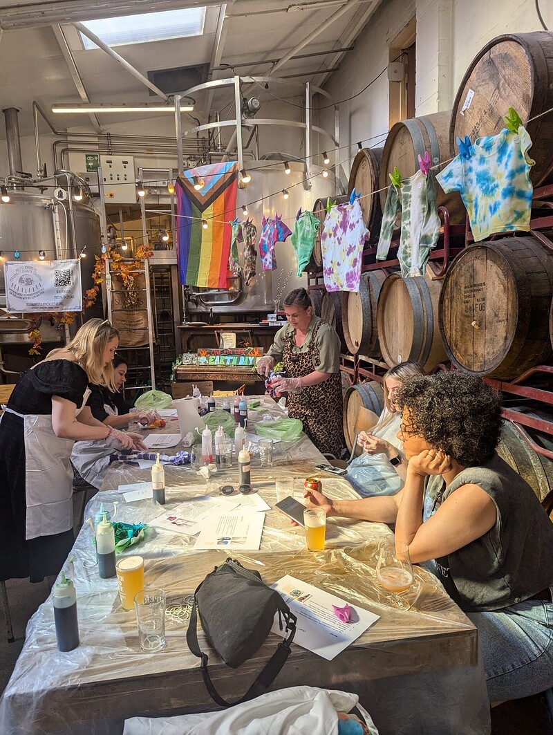 Tie-dye workshop, Picnic in the Park  St Werburghs at Mina park st werburghs