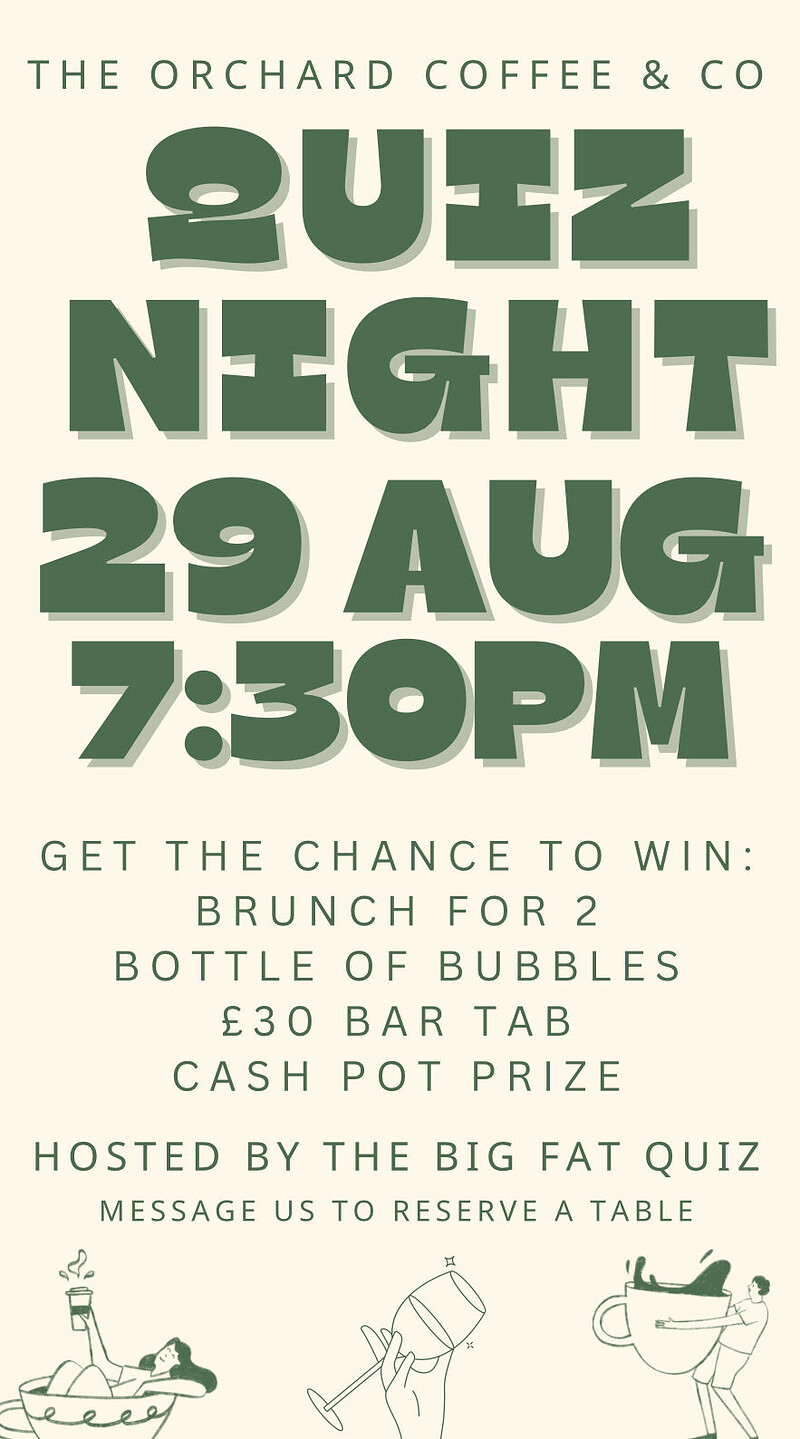 Quiz Night at The Orchard Coffee & Co