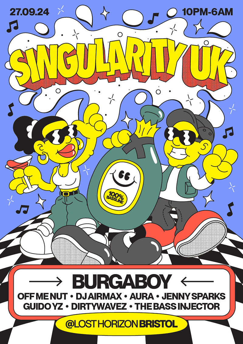 Singularity UK: Burgaboy, Off Me Nut, DJ Airmax at Lost Horizon