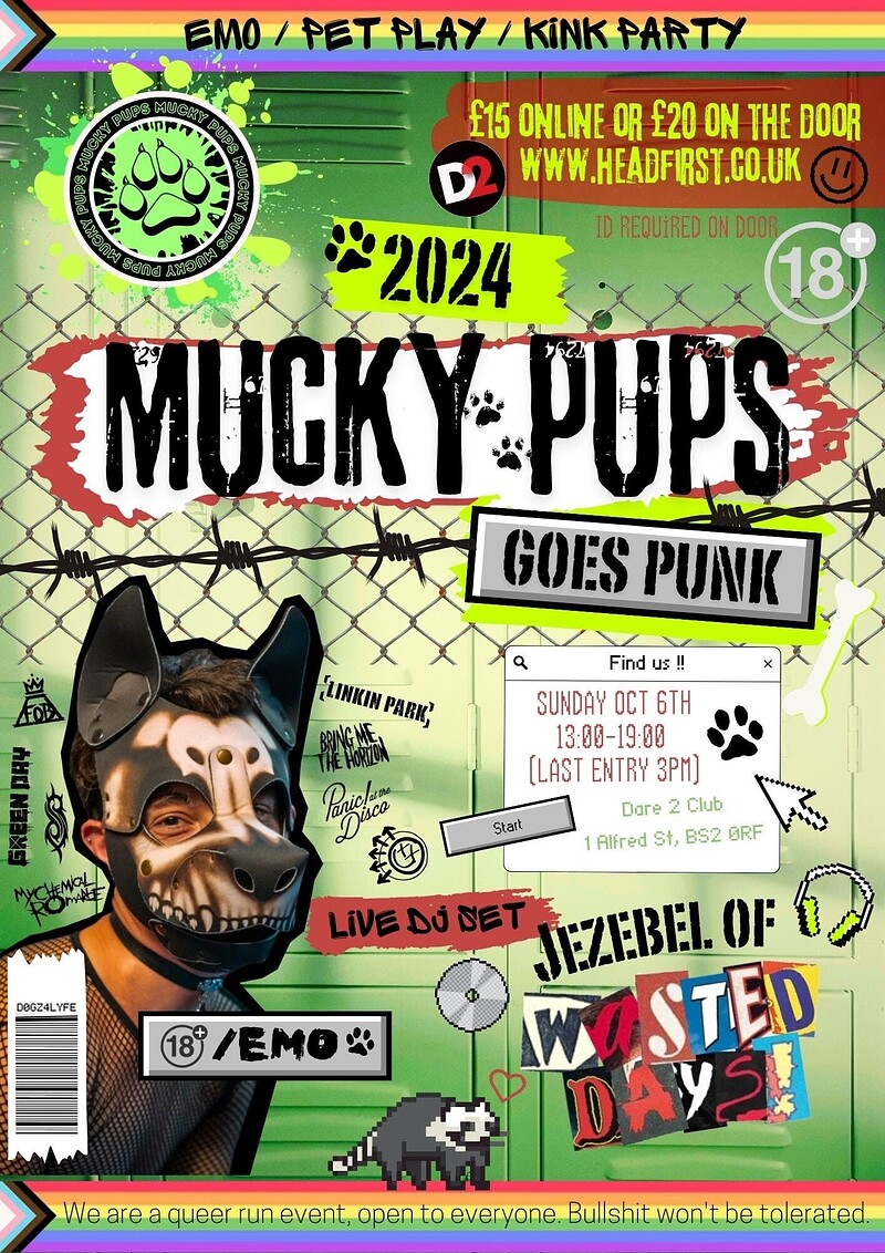 Mucky pups n pets goes punk at Dare to Club
