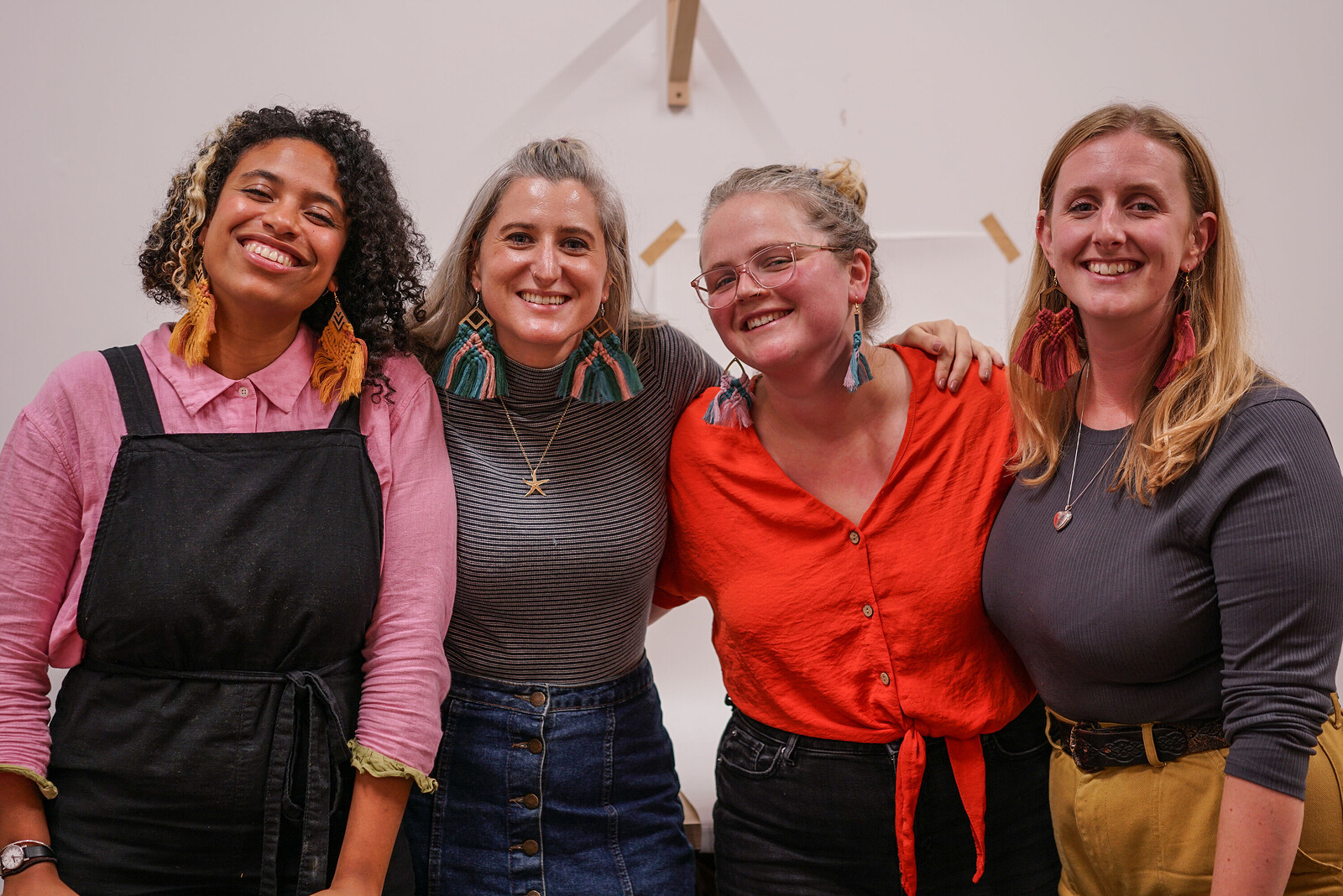Macramé Earrings Workshop with Prosecco at Prior Shop