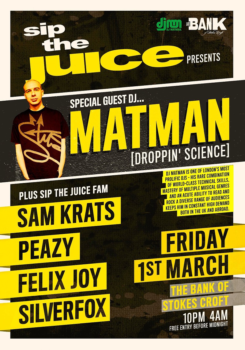 Sip The Juice at The Bank