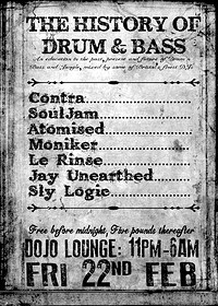 The History Of Drum & Bass at Dojo