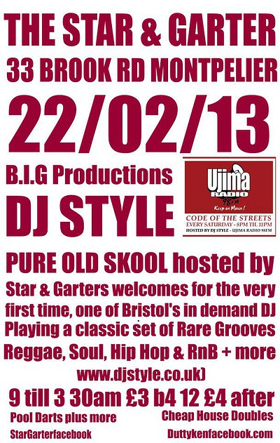 Pure Old Skool at Star &amp; Garter 33 Brook Rd