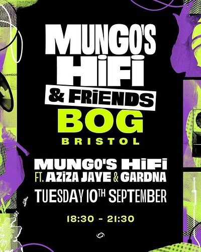 BOG x Mungos Hi Fi at Clock Factory