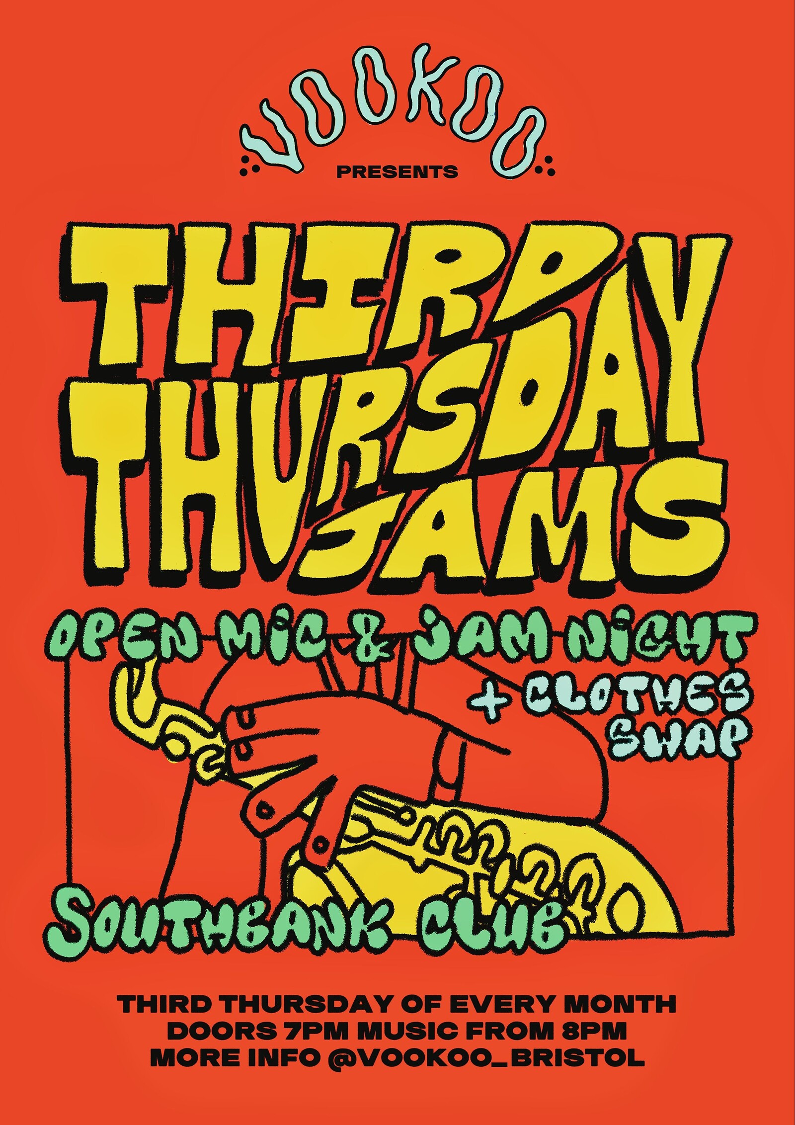 VooKoo: Open Mic + Jam Night + Clothes Swap - TTJ at SouthBank