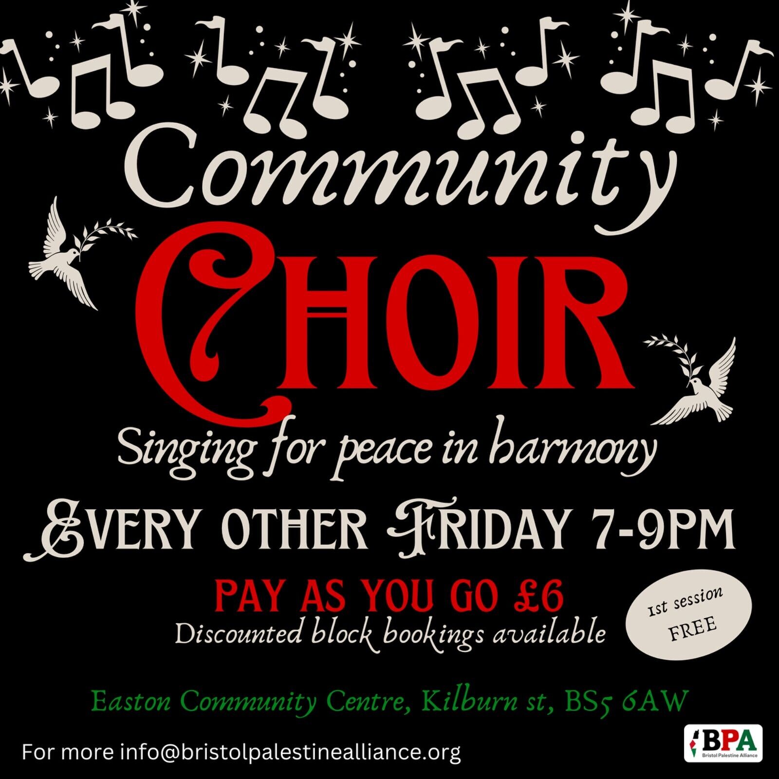 Bristol Palestine Alliance Choir at Easton Community Centre