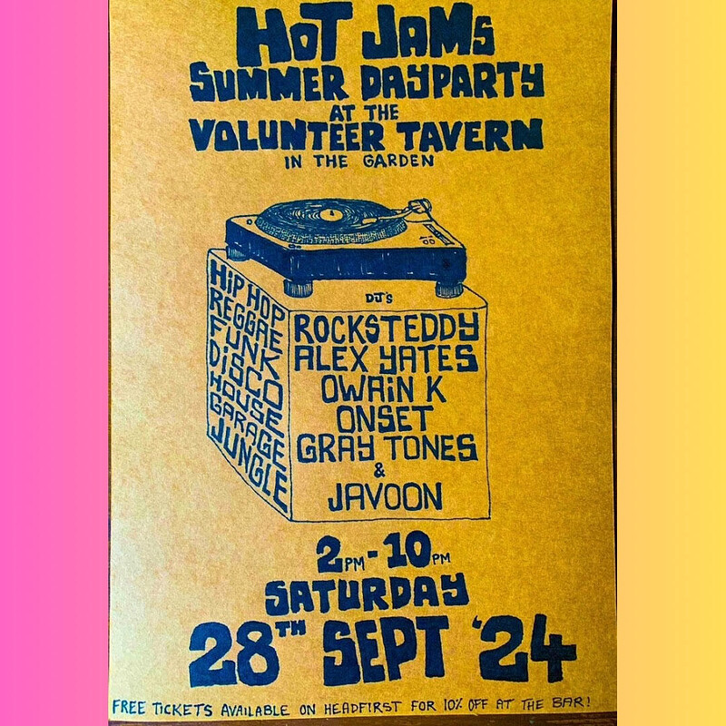 Hot Jams Summer Day Party at Volunteer Tavern