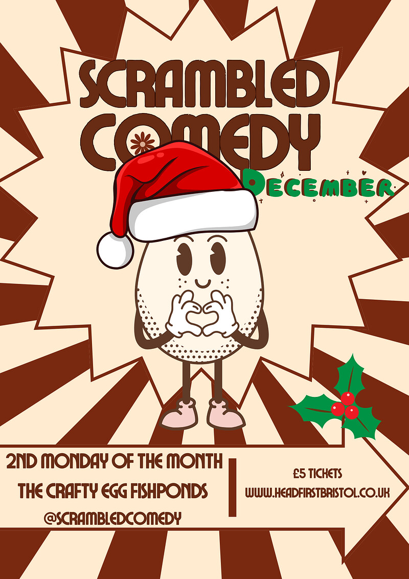 Scrambled Comedy at The Crafty Egg FISHPONDS