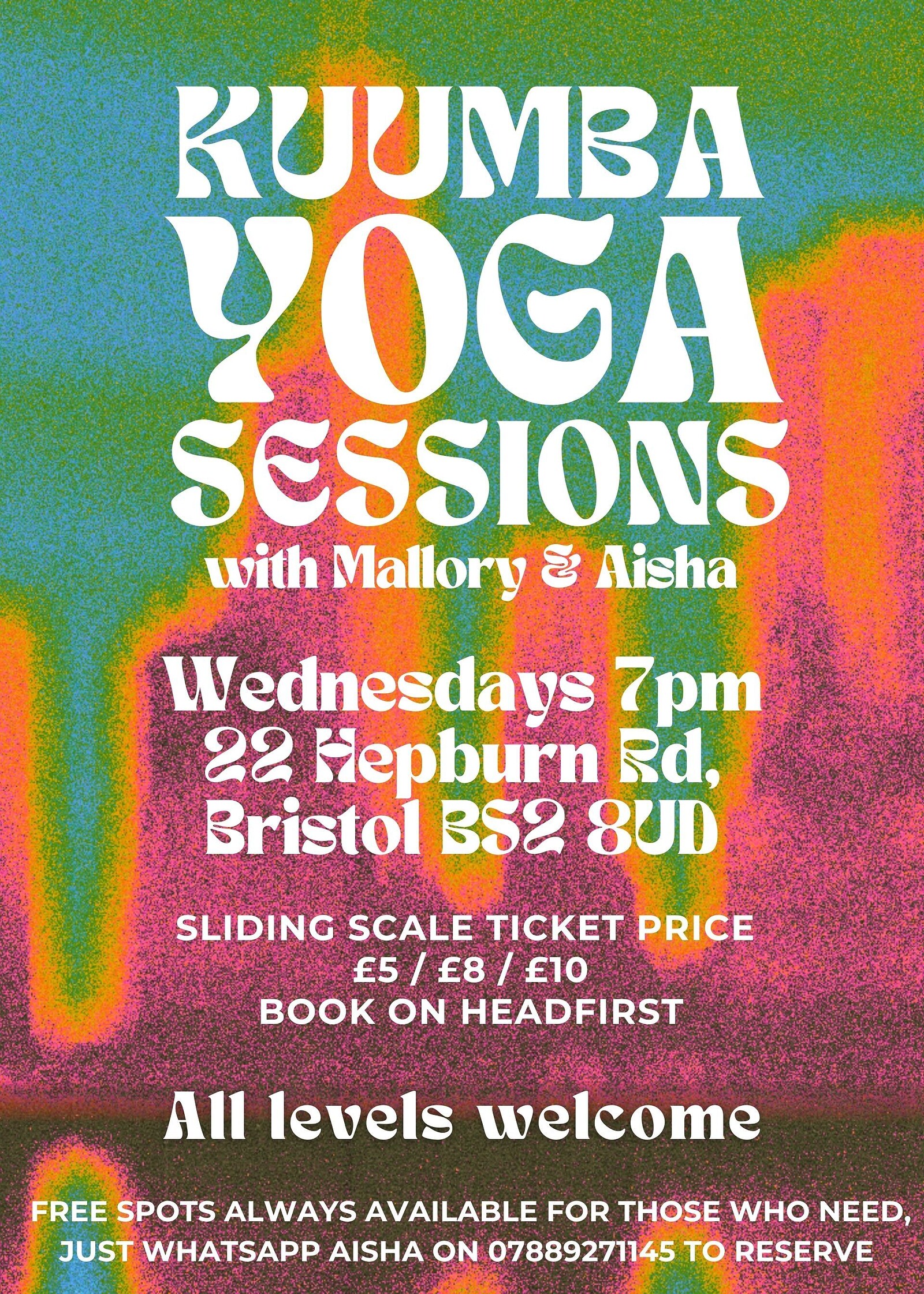 Kuumba Yoga Sessions with Mallory or Aisha at Kuumba Centre