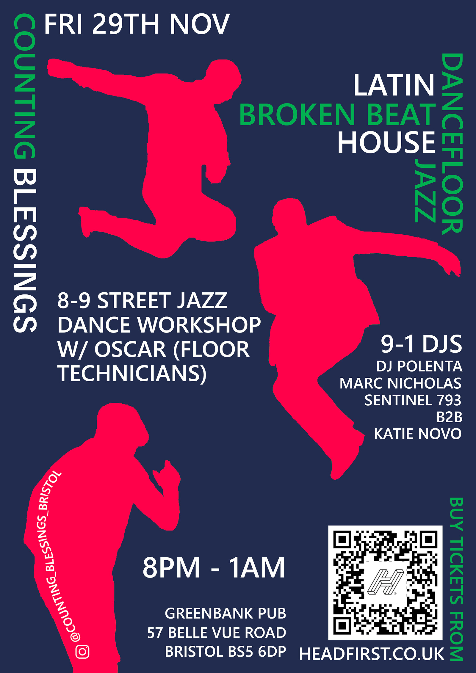 Counting Blessings UK Jazz Dance Special at The Greenbank Pub