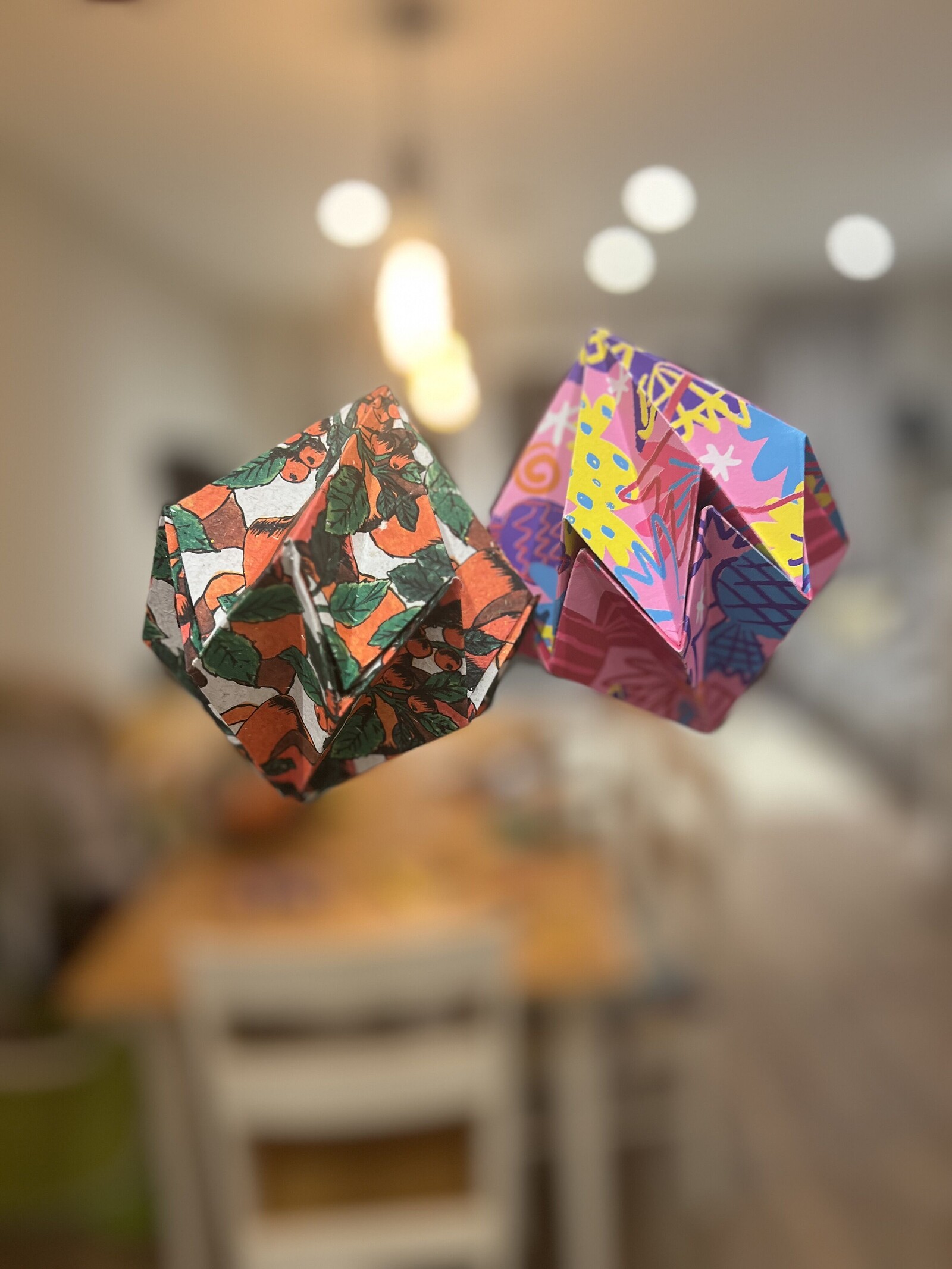 Origami workshop - Christmas Baubles at Wiper and True The Barrel Store
