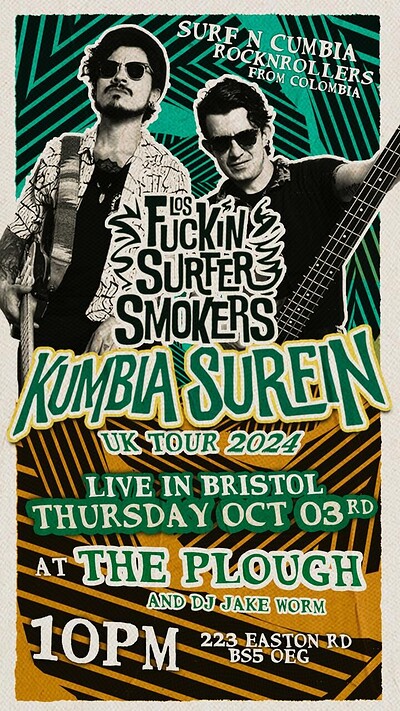 Los Fuckin' Surfer Smokers at The Plough Inn