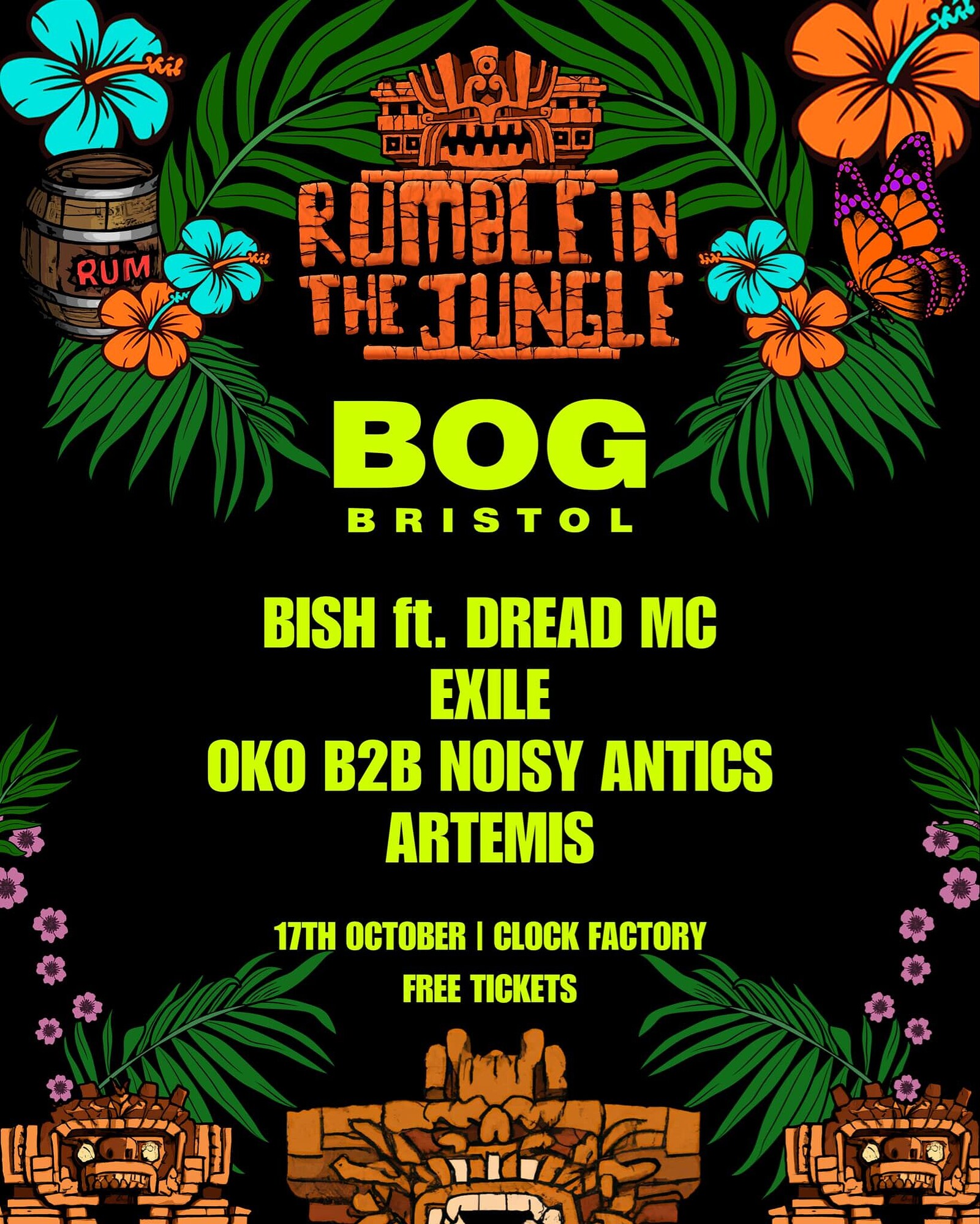 BOG x Rumble in The Jungle at Clock Factory