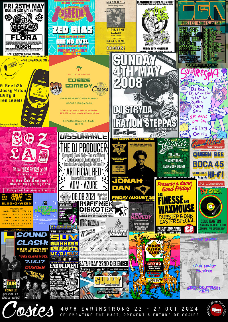 Cosies 40th Earthstrong - REGGAE SUNDAY at Cosies