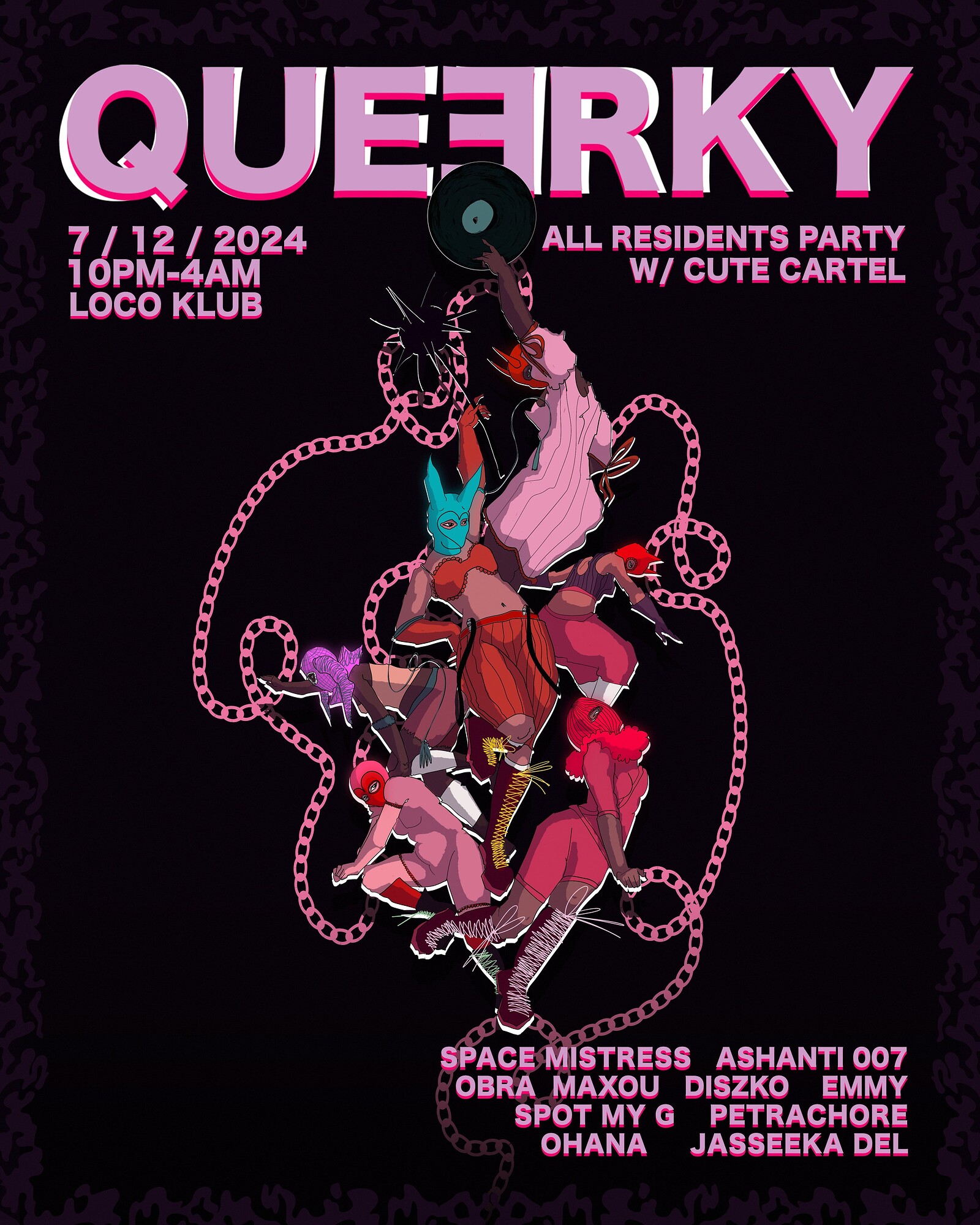 QUEERKY All Residents Party w/ CUTE CARTEL at Loco Klub