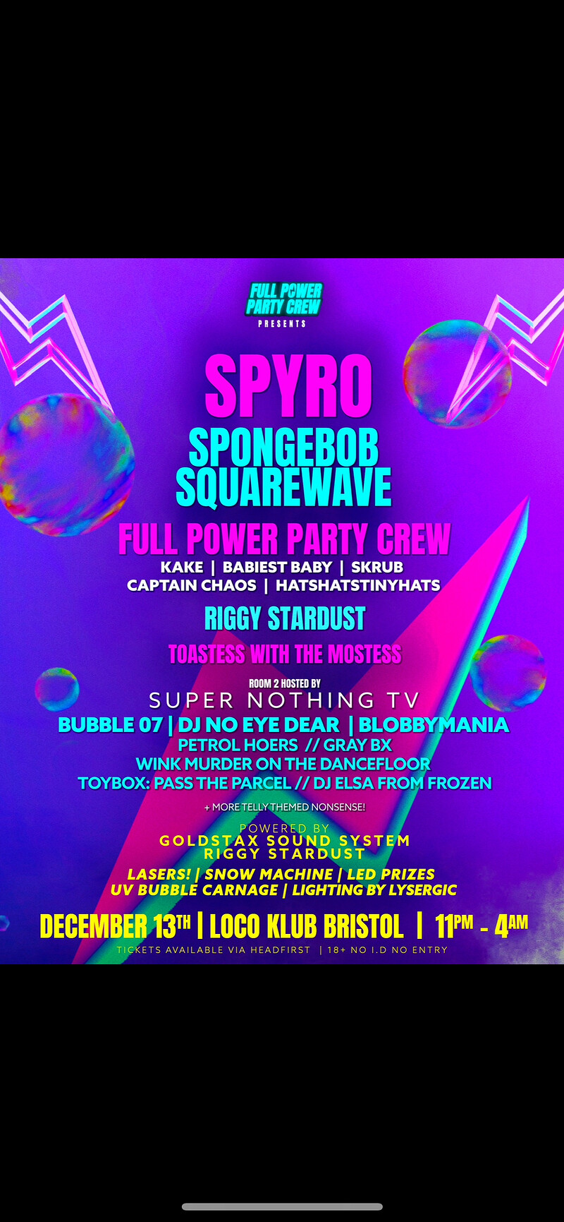 FPPC PRESENTS: SPYRO, SPONGEBOB SQUAREWAVE & SNTV at Loco Klub