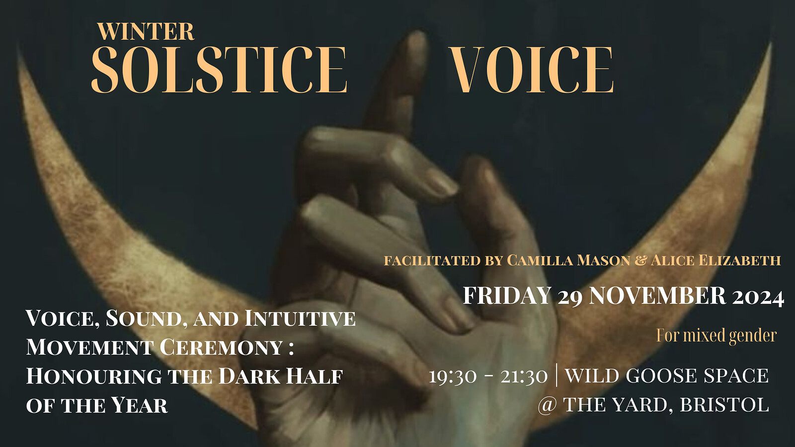 Winter Solstice Ceremony : Honouring the Dark Half at Wild Goose Space, St Werburghs