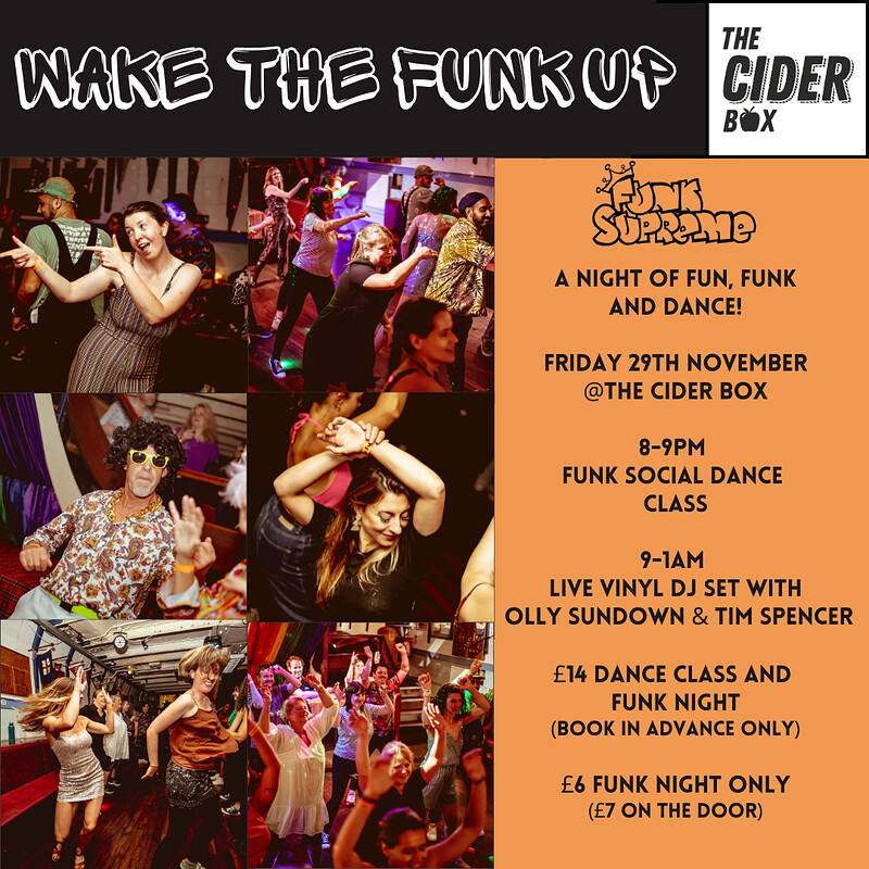 Wake The Funk Up at The Cider Box Tap Room