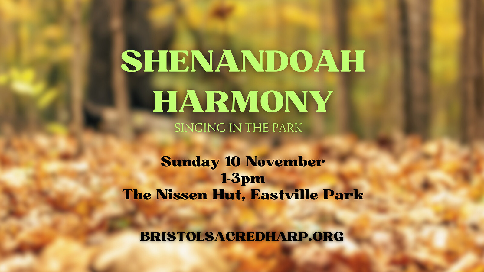 Shenandoah Harmony singing at Friends of Eastville Park Community Hub