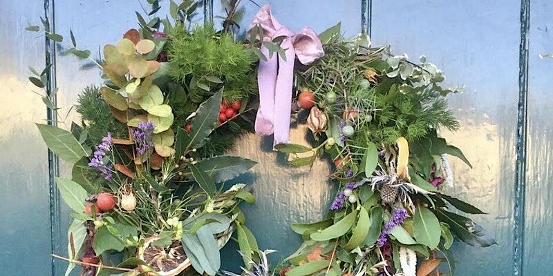 Christmas Wreath Making at To The Moon