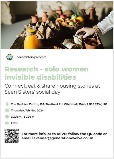 Seen Sisters - Social, Food & Tiny homes research at The Beehive Centre