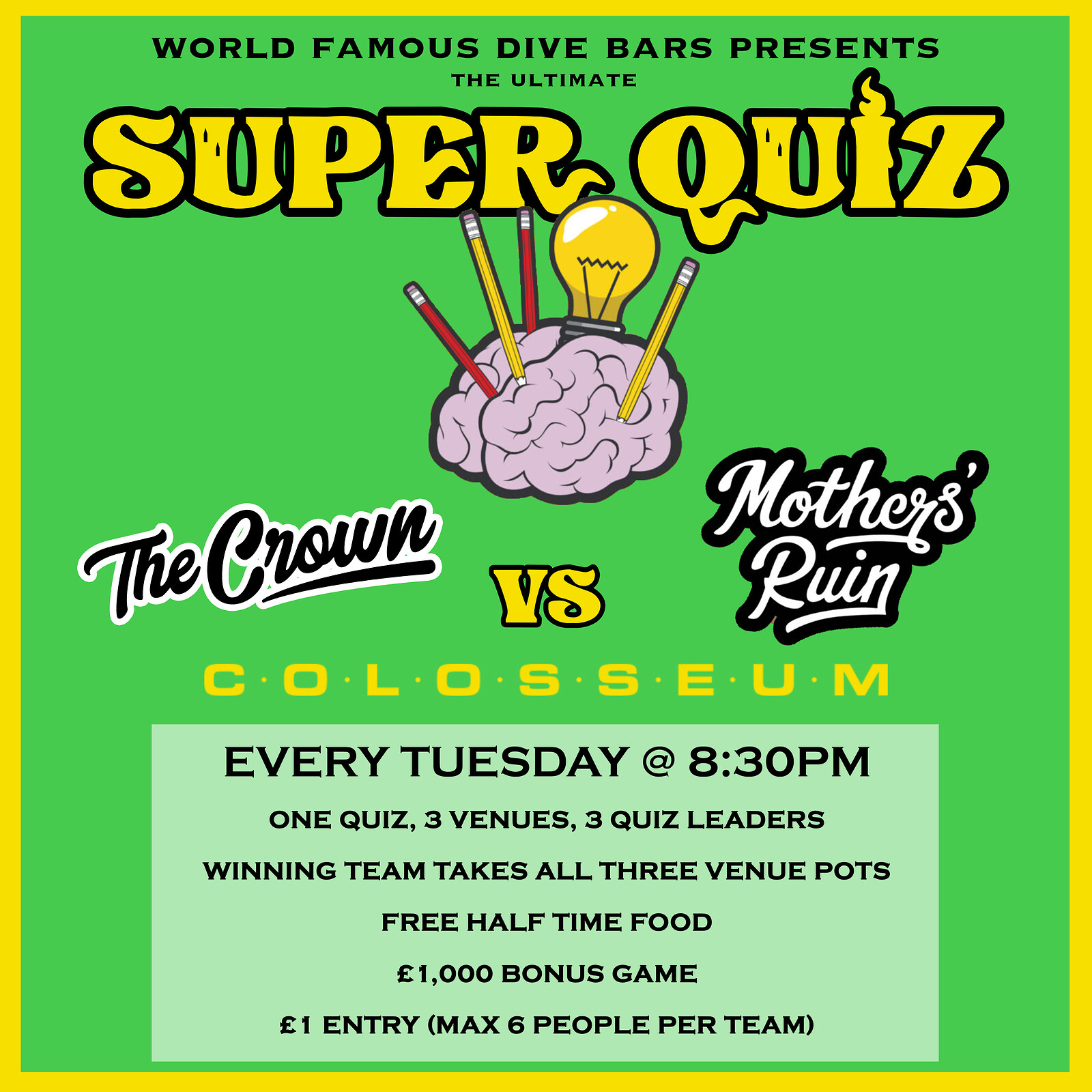 Super Quiz + DJ Stanley Duke at The Mothers Ruin