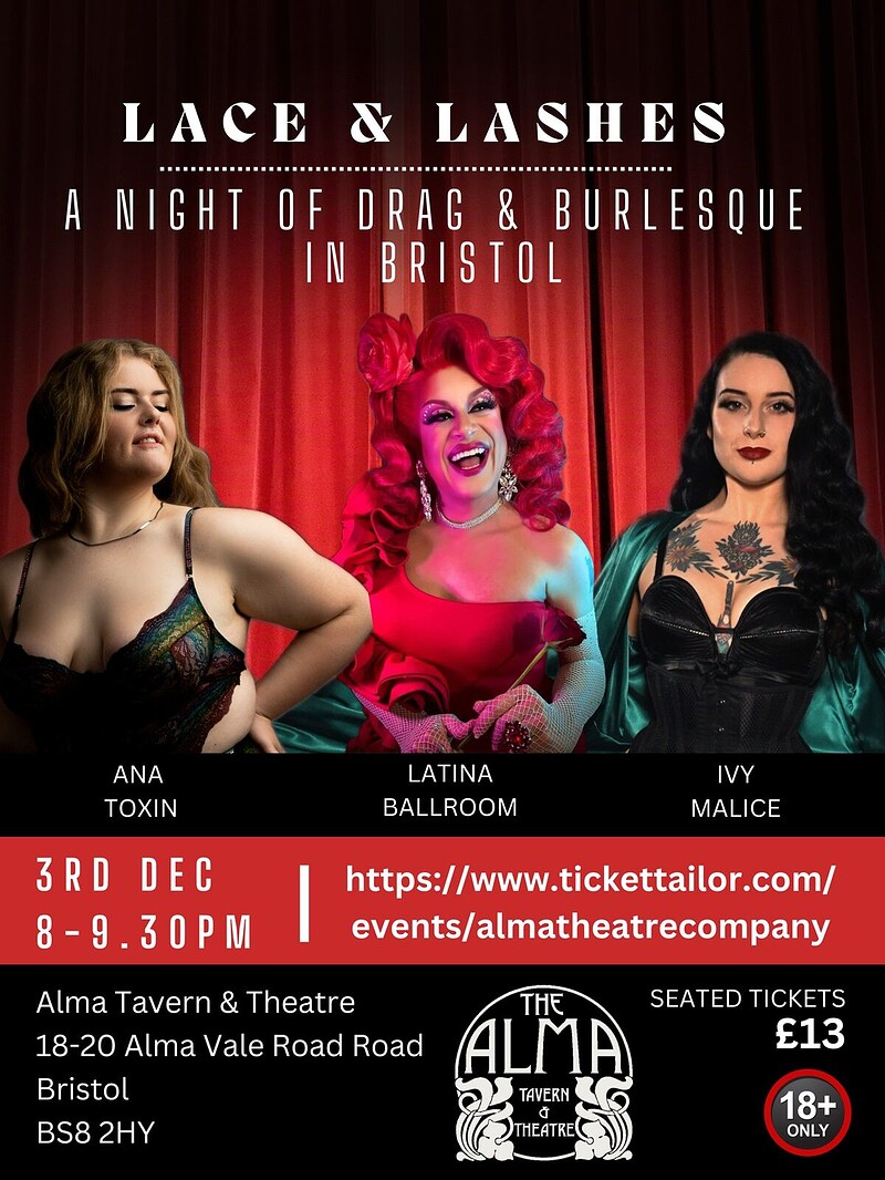 Lace and Lashes: Drag and Burlesque at Alma Tavern and Theatre