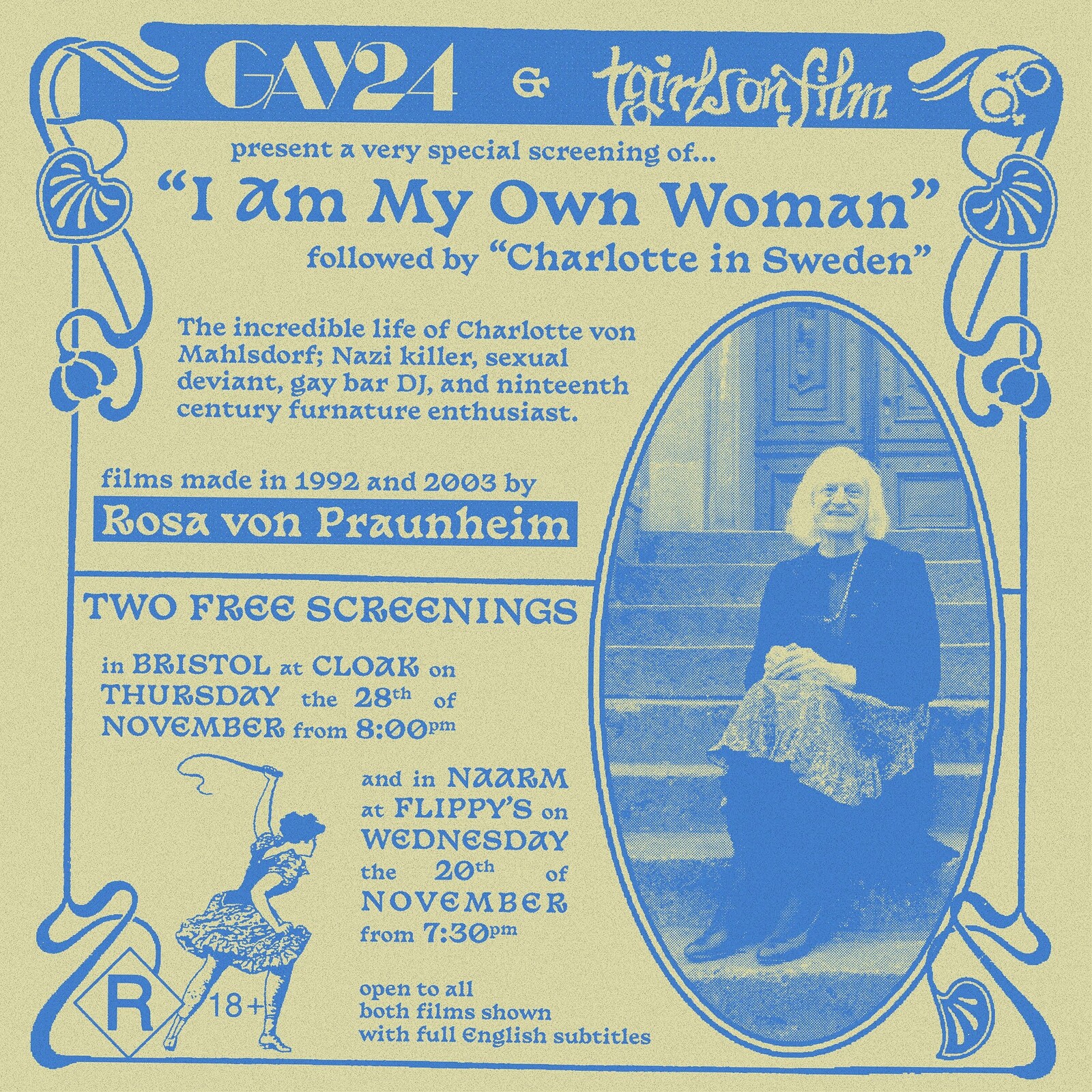GAY24 + tgirlsonfilm pres. I Am My Own Woman at Cloak
