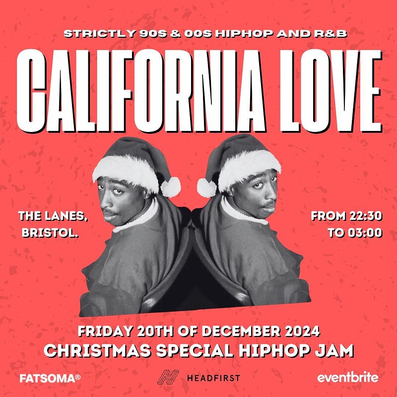 California Love 90s & 00s HipHop and R&B Christmas at The Lanes