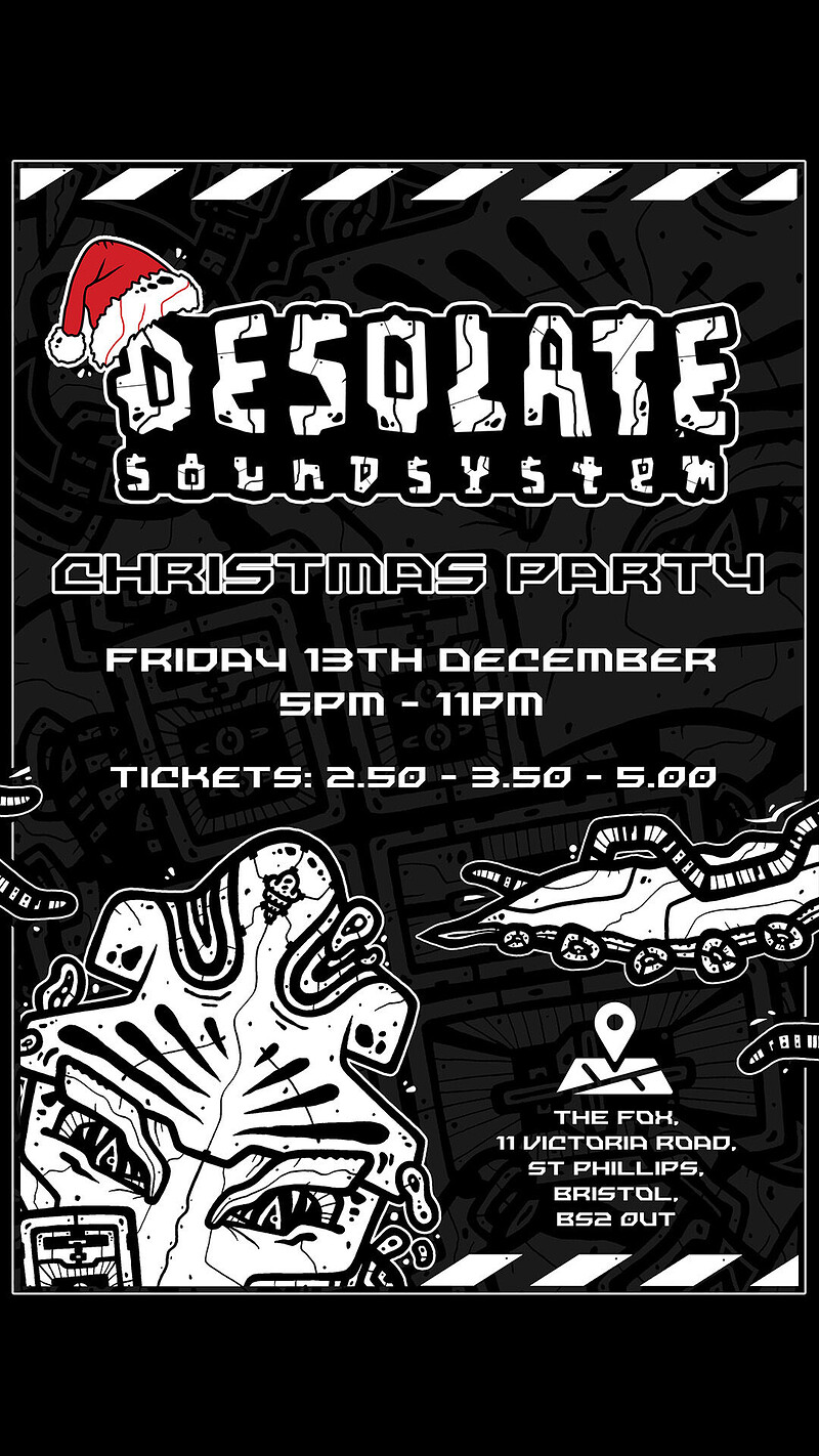 Desolate Sound System Christmas Party at The Fox Cafe/Bar