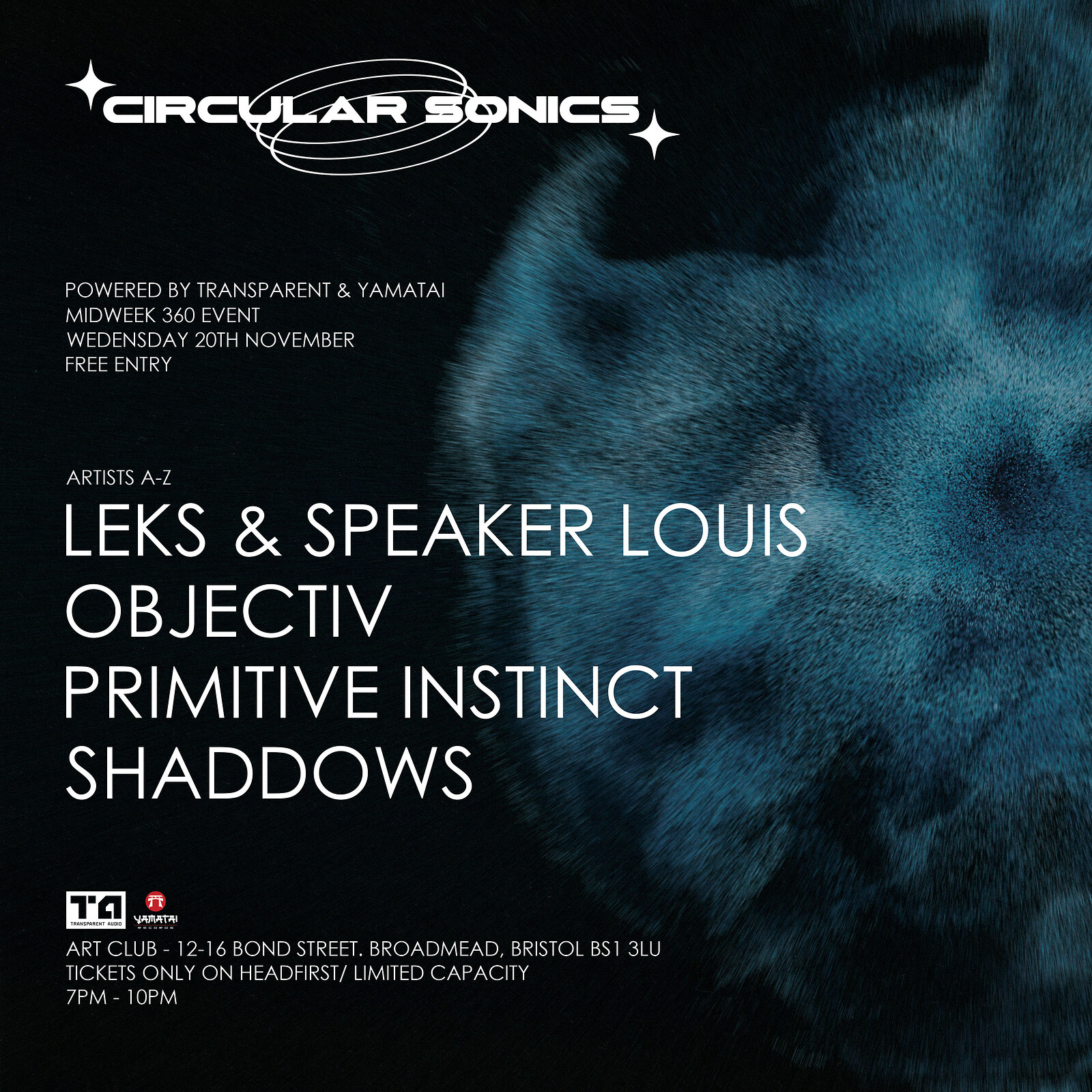 Circular Sonics  w/ Objectiv, Leks & More at Art Club