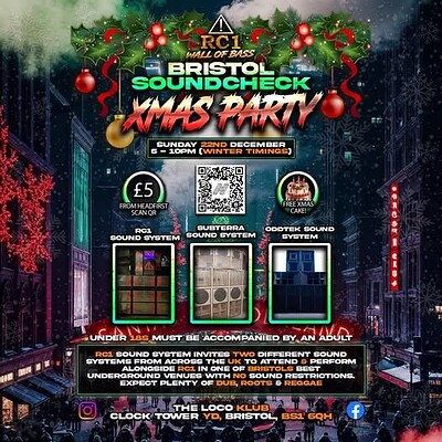 Bristol Sound Check x RC1 Wall of Bass Xmas Party at Loco Klub