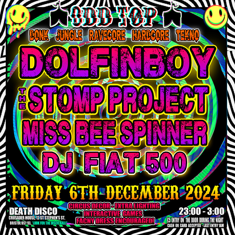 Odd Top - Dolfinboy / The Stomp Project takeover at Death Disco Bristol BS1 1EL
