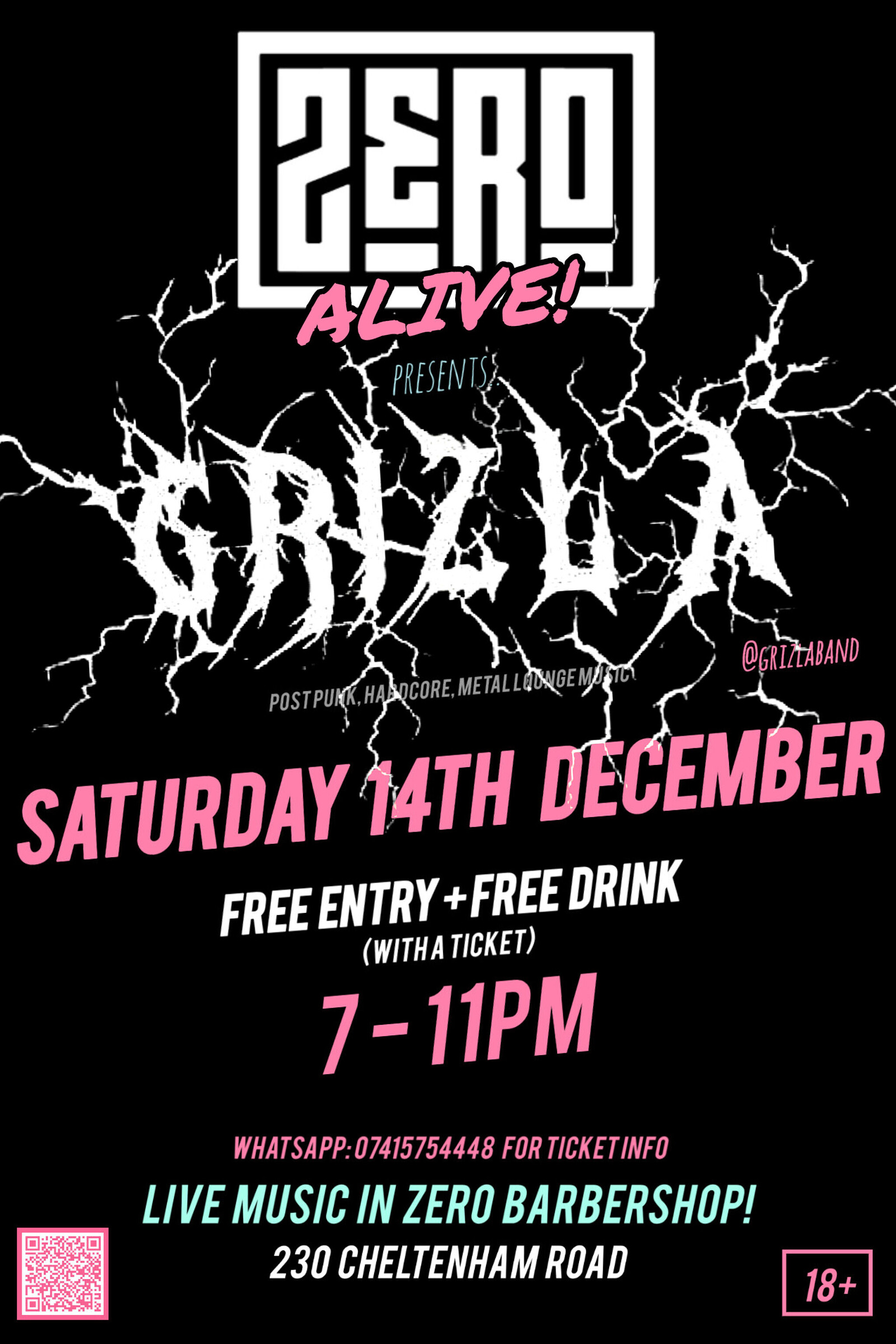 ZERO:A Presents GRIZLA at ZERO BARBERSHOP