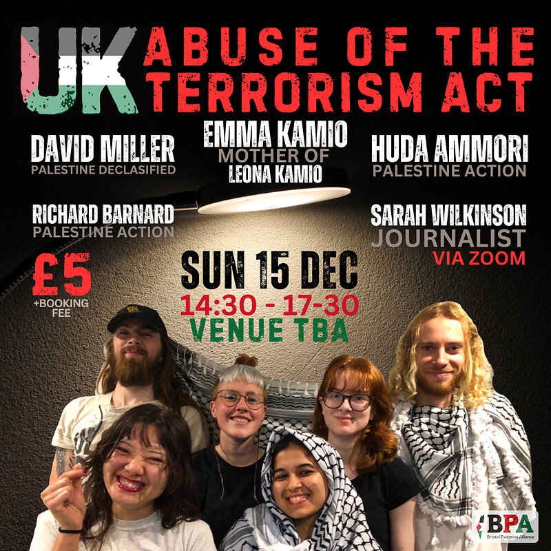 UK Abuse of the terrorism act - Public Meeting at Malcolm x centre
