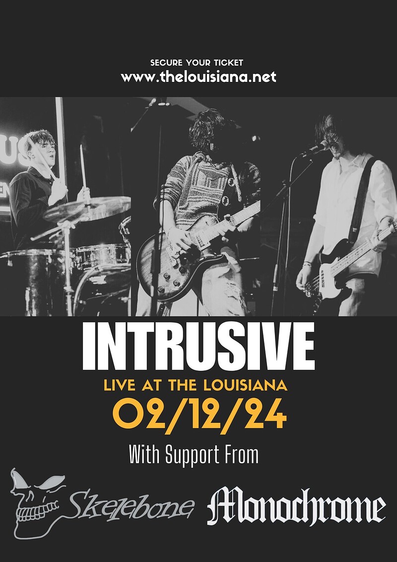 Intrusive + Monochrome + Skelebone at The Louisiana